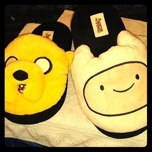 Men's Adventure Time Finn & Jake Bedtime Slippers